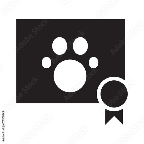 Pedigree certificate icon