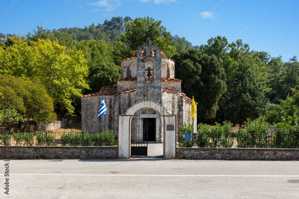 Kleine Kirche Agios Nikolaos Foundoukli auf der Insel Rhodos