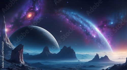 Stellar scenery, galaxies, planets, space, futuristic world, space world, starscapes, interstellar, comets, asteroids, origin of the universe