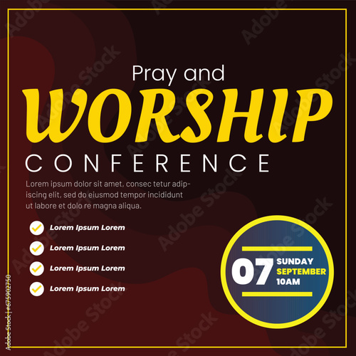 Vector Pray and Worship Conference Social media