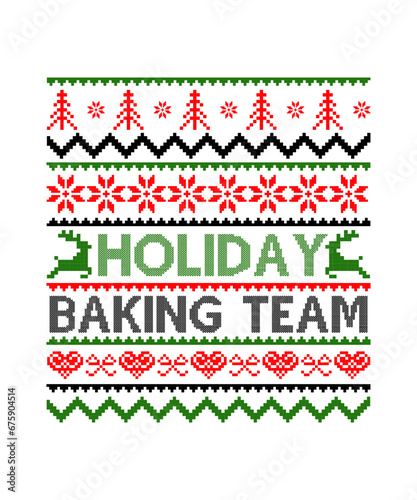 holiday baking team svg design