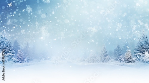 Winter Wonderland: Abstract Seasonal Backdrops