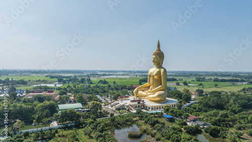 Buddha Maha Nawamin Sakyamuni Sri Wiset Chaichan The largest Buddha statue in the world. photo