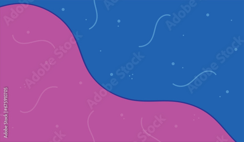 Pink and Blue with cartoon and Fun style background vector design