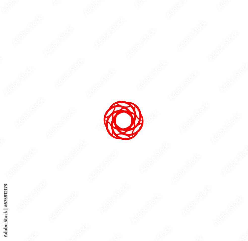 red spiral circle logo design red spiral circle logo design
