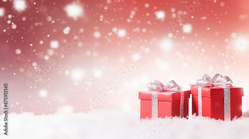 Merry Christmas Happy New Year Abstract Festive Background for Greeting Cards & Designs © Spear