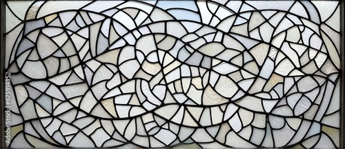 Abstract white shade texture stained glass from Generative AI