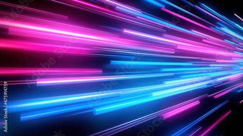 Luminous Movement: Neon Lines with Glowing Effects, Crafting an Engaging Web Background