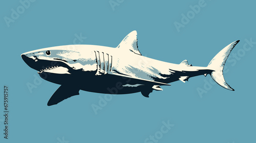 shark in the water