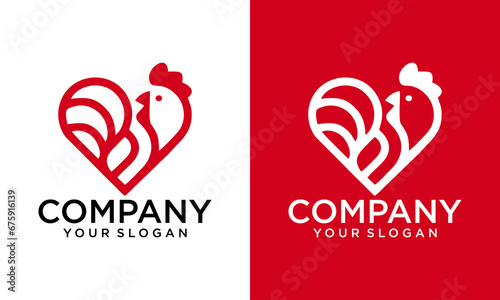 Rooster head logo vector icon symbol illustration design.Rooster chicken cock. Abstract vector illustration