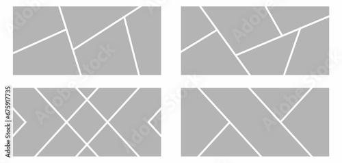 Pictures or photos frame collage abstract photo frames and digital photo wall template