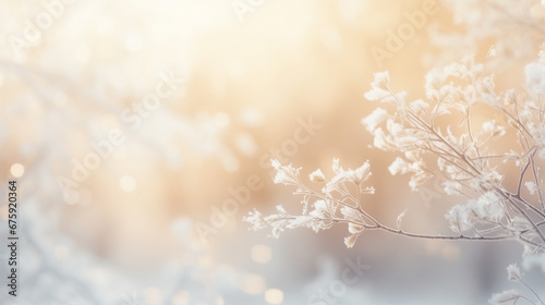 Snow Winter Abstract Christmas Background: Festive Silver Red Glitter Sparkle