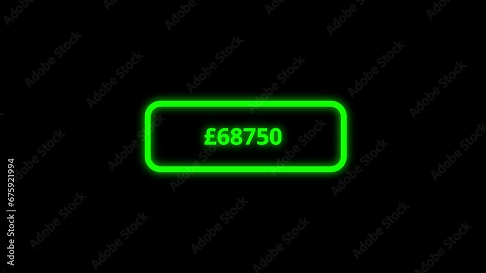 100 thousand pound sterling counter animation. 100k pound sterling counting animation. Counting money and digits increasing. 100 thousand pound sterling counter animation. 100k pound sterling counting animation. Counting money and digits increasing.
