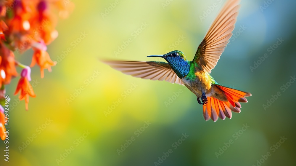 Hummingbird. background