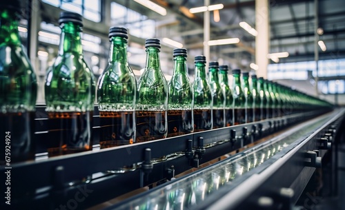 Efficient Beverage Bottling Production Line