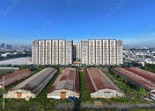 apartment buildings - thuduc district - hochiminh - vietnam