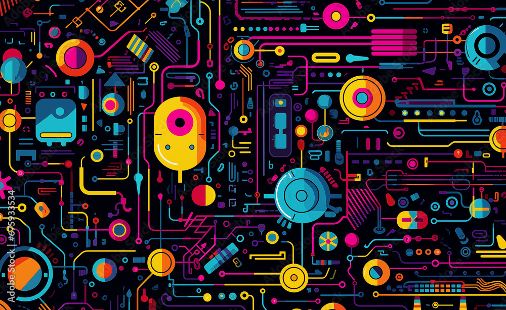 Pattern representing startup technology modern. Pattern representing startup technology modern.