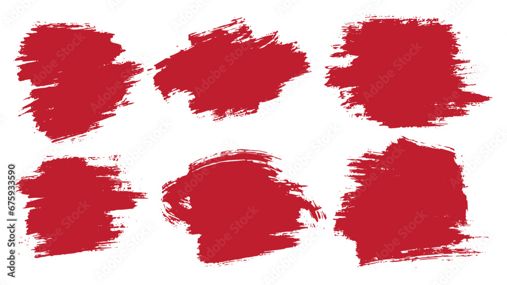 Paint mud splatter red color brush stroke collection Paint mud splatter red color brush stroke collection