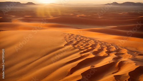 Rolling Sunny Desert: Sandy Cliff Trails
