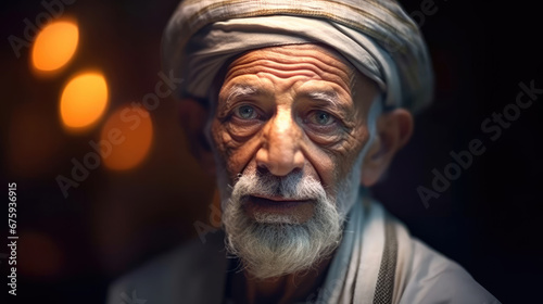 Portrait Arab Senior Man In Dubai Photo Real Photo, Background Image, Background For Banner, HD