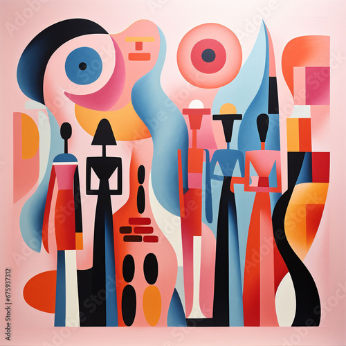 Vibrant Dreamy Human Graphic Design Background