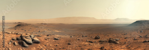 Surface Of The Mars. Red Planet. Rover Photo, Background Image, Background For Banner, HD