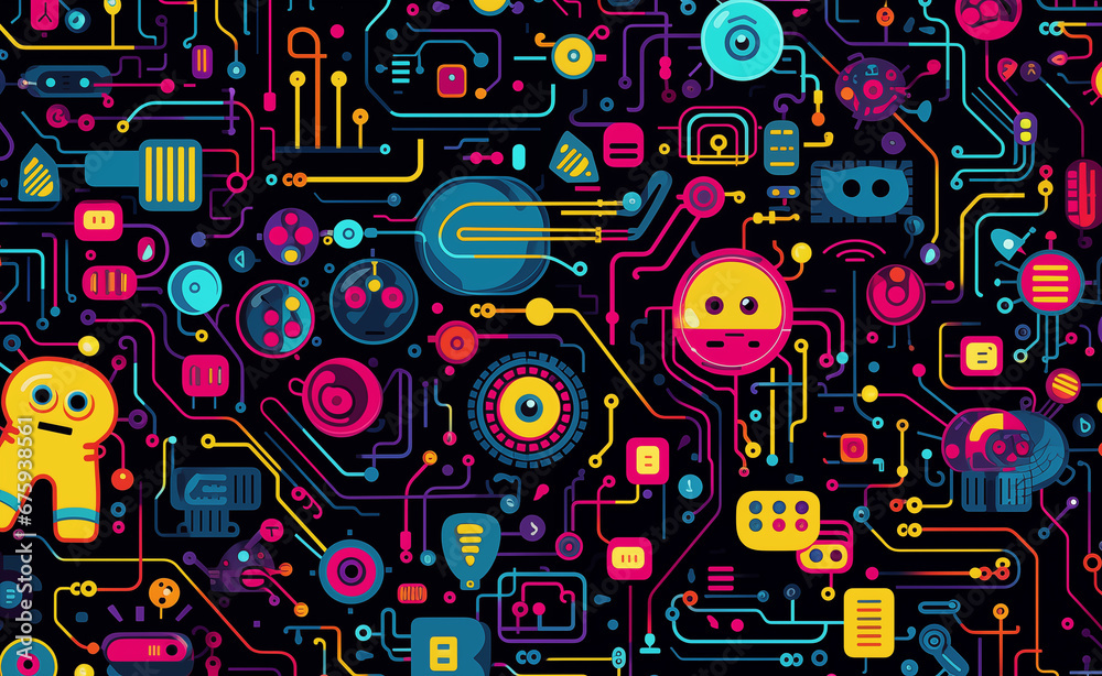 Pattern representing startup technology modern. Pattern representing startup technology modern.