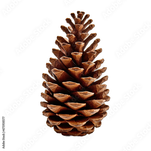 Limber pine cone isolated on transparent background