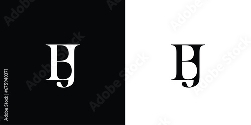 Abstract BJ letter logo Unique attractive creative modern initial B J initial based letter icon logo