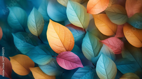 colorful leaves in autumn.