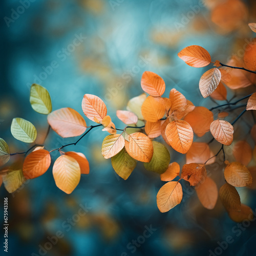 colorful leaves in autumn.
