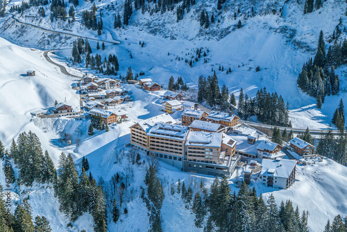 Traumwinter am Hochtannbergpaß bei Nesslegg in Vorarlberg