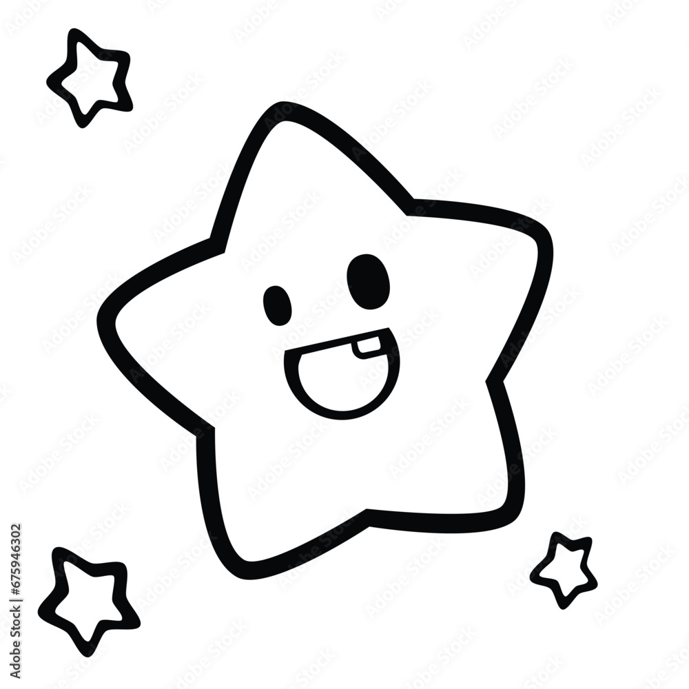Space Planets Stars in the Sky. Educational vector cartoon character arts for kids and children. Simple outline line arts designs Space Planets Stars in the Sky. Educational vector cartoon character arts for kids and children. Simple outline line arts designs