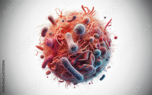 Enlarged picture of disease bacteria viruses microorganisms parasites microbiology concepts photo