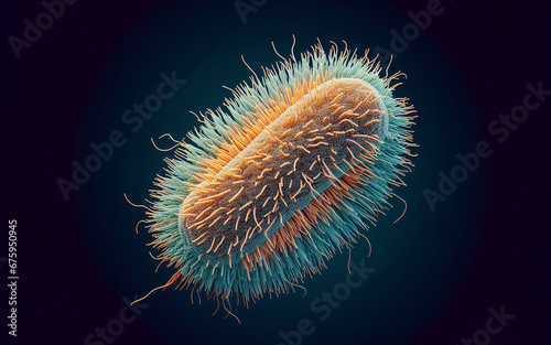 Enlarged picture of disease bacteria viruses microorganisms parasites microbiology concepts photo