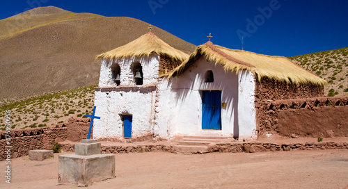 Obraz na płótnie Adobekirche, Machuca, Chile w salonie