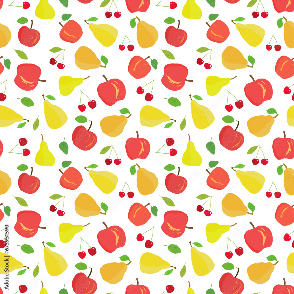 Fruit background - vector repeatable texture Fruit background - vector repeatable texture