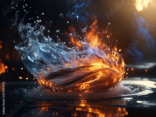 fire in water