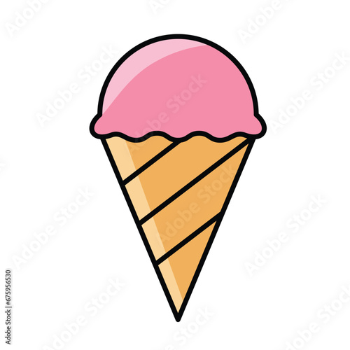 ice cream logo template. Ice cream icon for graphic and web design
