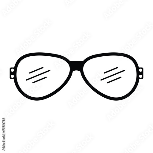 glasses icon, sunglasses icon isolated on white background