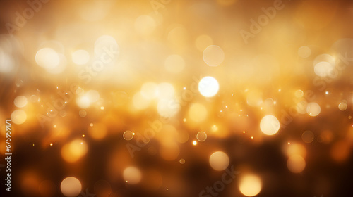 Abstract Shiny Silver Sparkle Background with Bokeh Lights for Festive Holidays