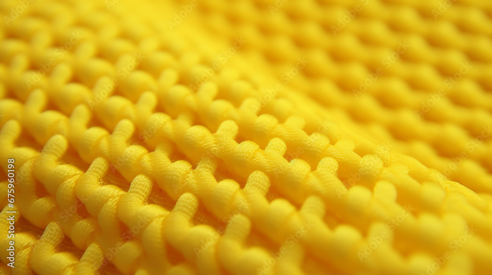 Microscopic Textures: Close-Up of Detailed YELLOW Fabric Textile, COLOR Microscopic Textures: Close-Up of Detailed YELLOW Fabric Textile, COLOR