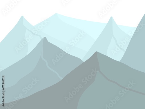 mountain light blue abstract background. simple design for web wallpaper 