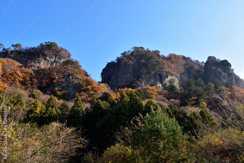 Climbing  Mount Iwabitsu, Gunma, Japan