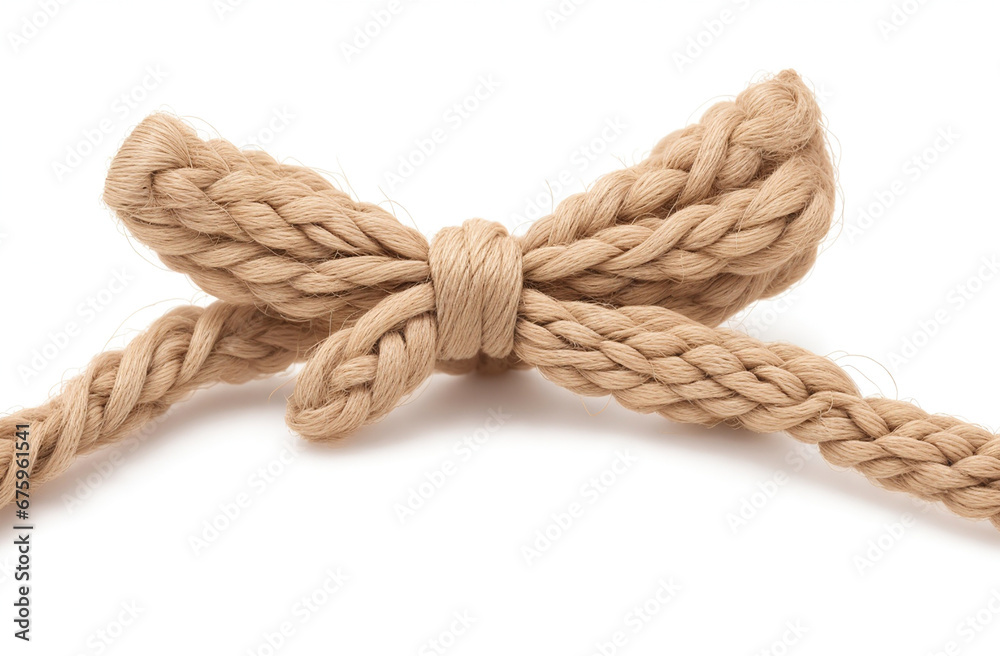 Fototapeta premium Bow Twine isolated on white background