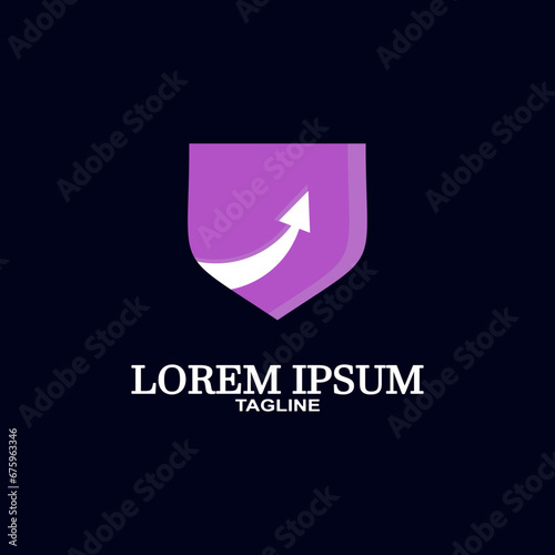 Arrow direction logo. Arrow Icon. Can be used for Business, Sports and Technology Logos. Flat Vector Logo Design Template Elements.