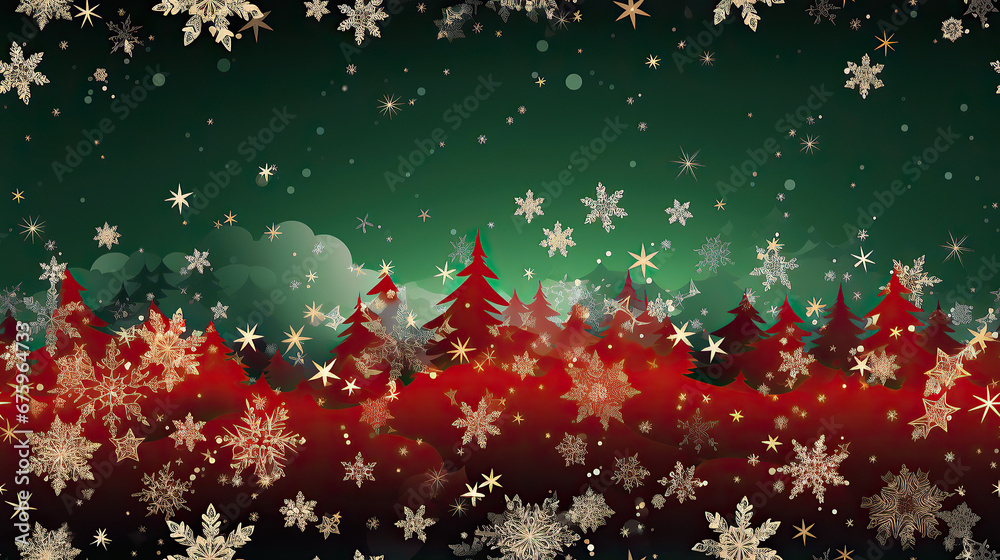 Seamless Christmas Holiday Background Wallpaper