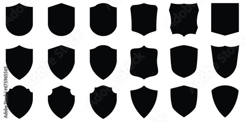 Set of shield set, guard icons
