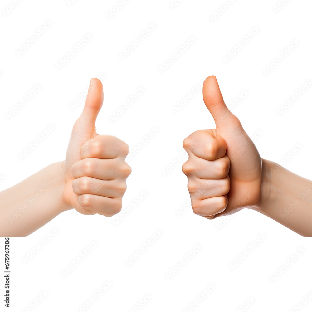 thumbs up isolated on white thumbs up isolated on white