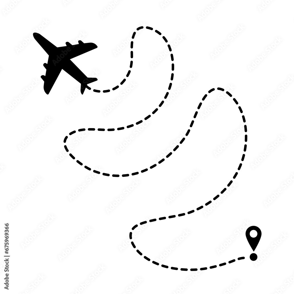 Airplane track to point Airplane track to point